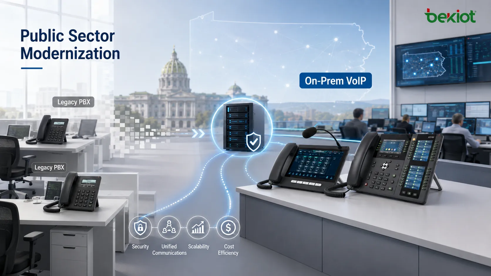 Planung, Design, Implementierung, Migration und Support für PBX- und VoIP-Projekte in Pennsylvania in Harrisburg, Philadelphia und Pittsburgh