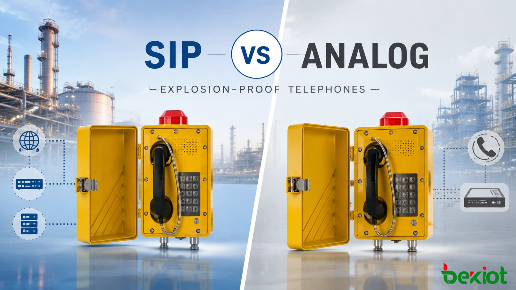 SIP vs. analoge explosionsgeschützte Telefone: Was ist der Unterschied?