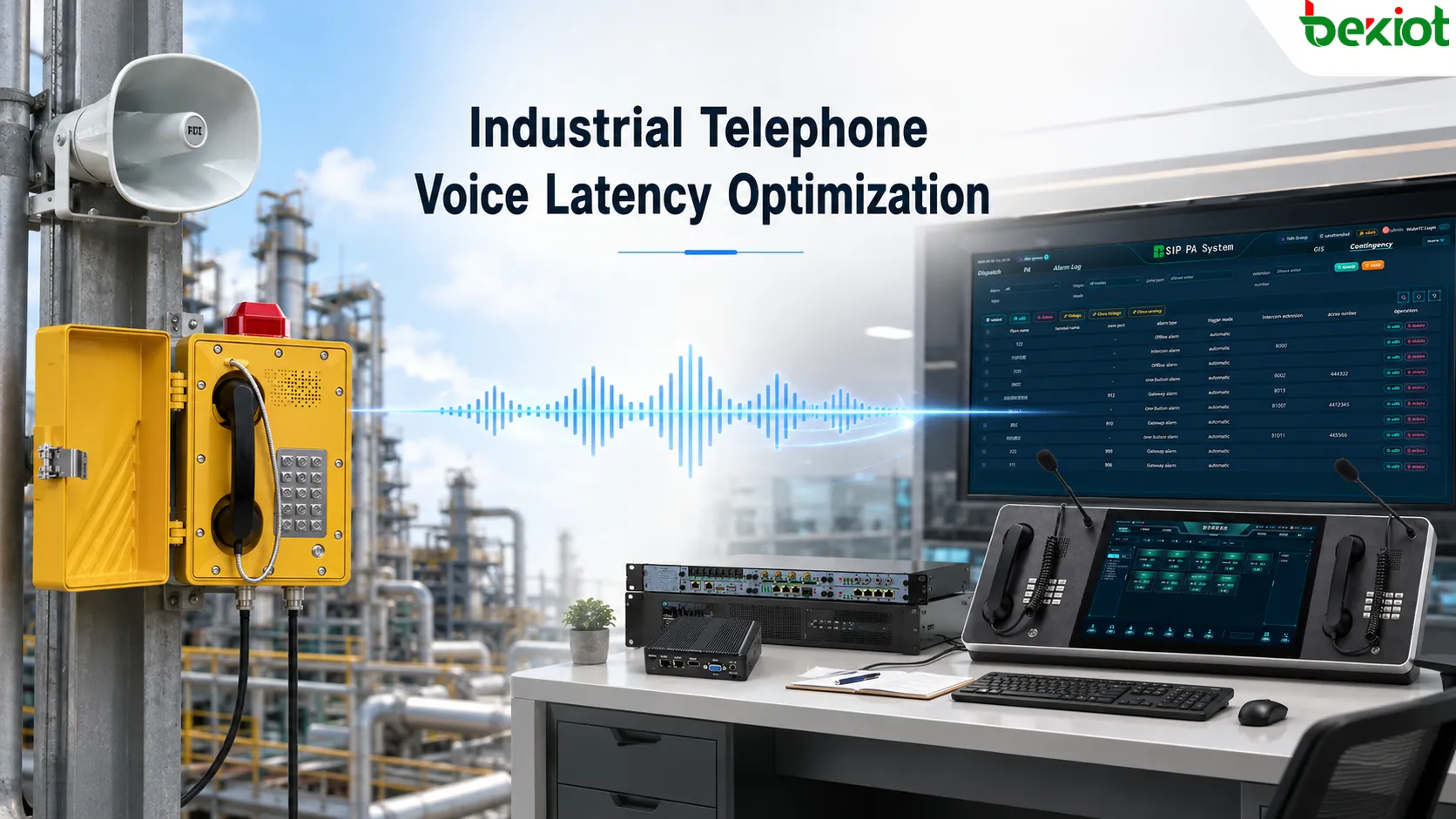Optimierung der Sprachlatenz bei Industrietelefonen: End-to-End-Design vom Endgerät bis zur Plattform