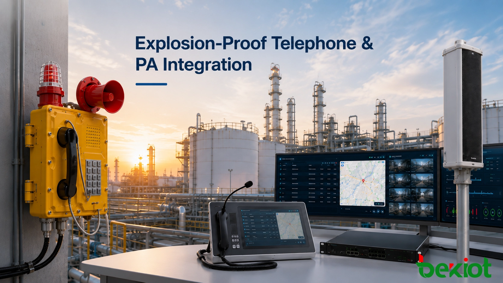 Integration von explosionsgeschützten Telefonen und PA-Systemen