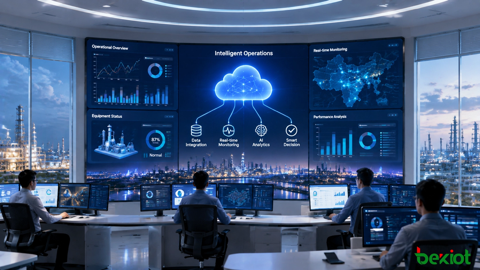 Intelligente Unternehmensinformationsplattform, die digitales Management, Datenanalyse und vernetzte Geschäftsabläufe unterstützt
