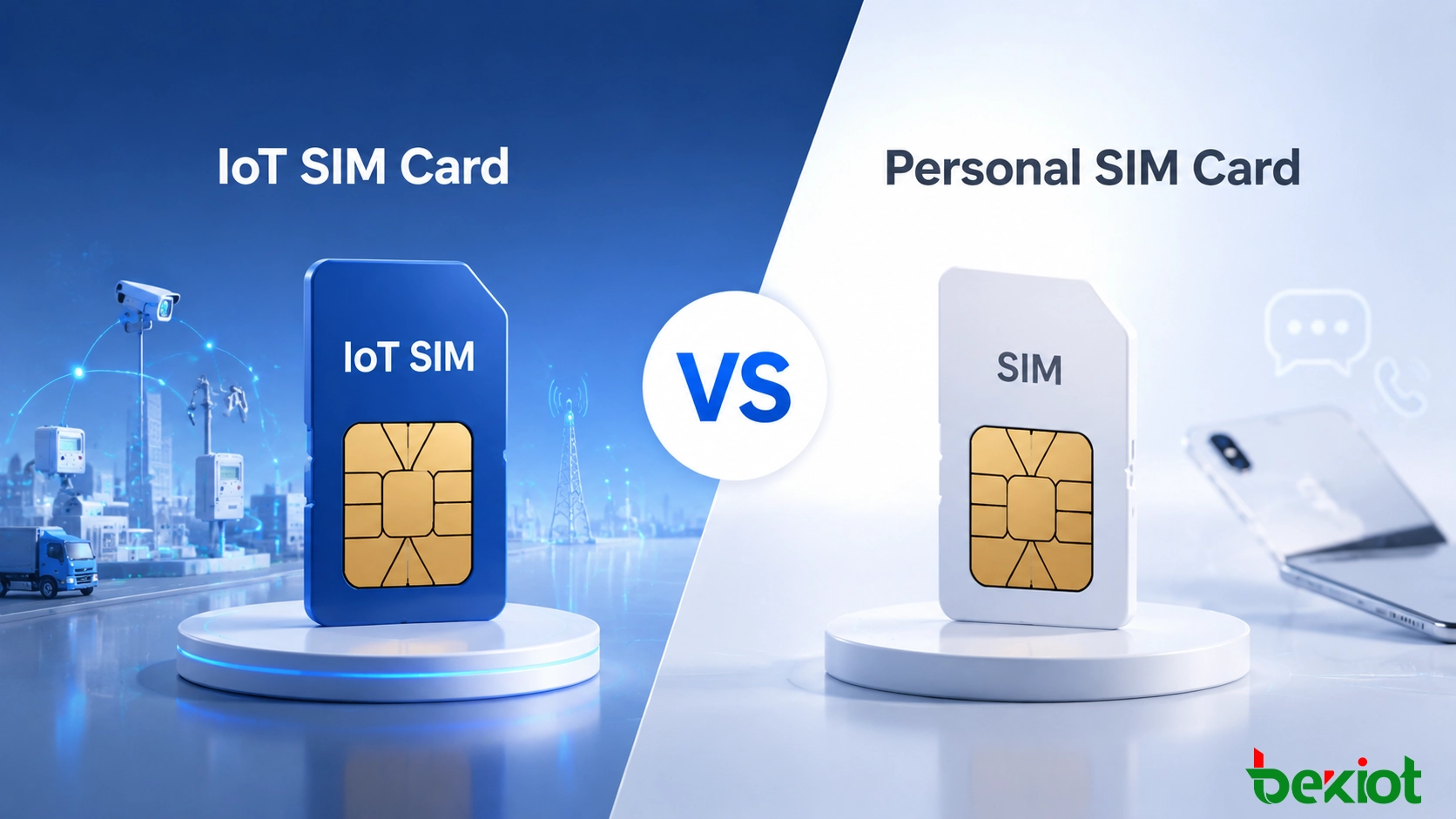 IoT-SIM-Karte vs. persönliche SIM-Karte: Leitfaden für Unternehmenskonnektivität