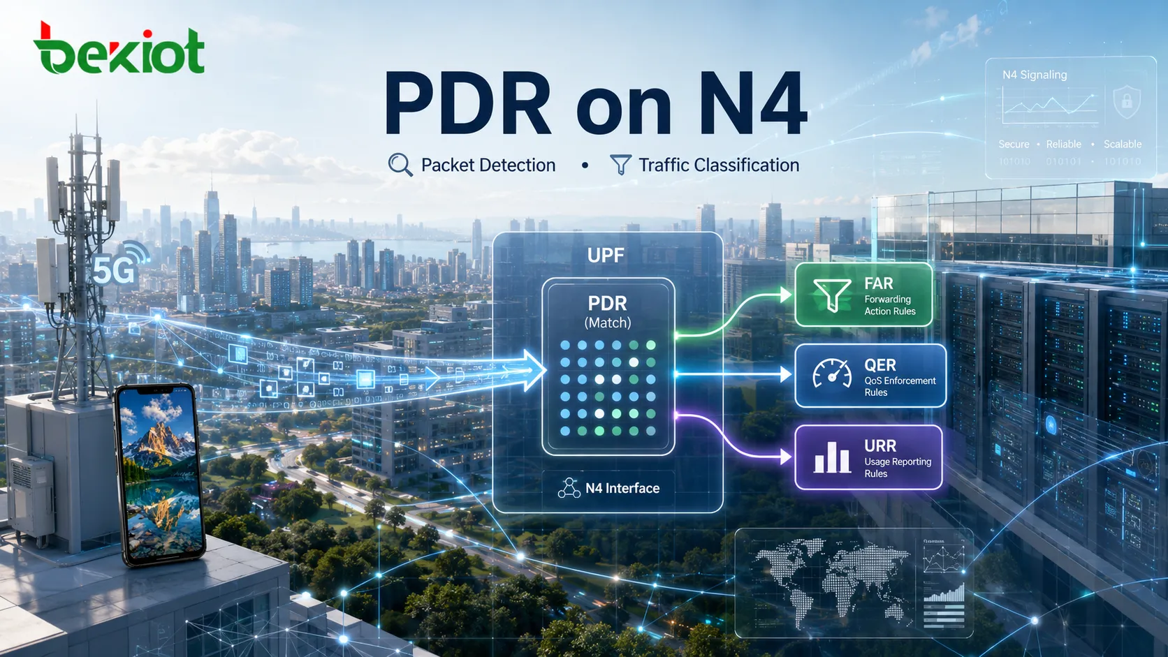 Wie erkennt und klassifiziert eine PDR Pakete an der N4-Schnittstelle?