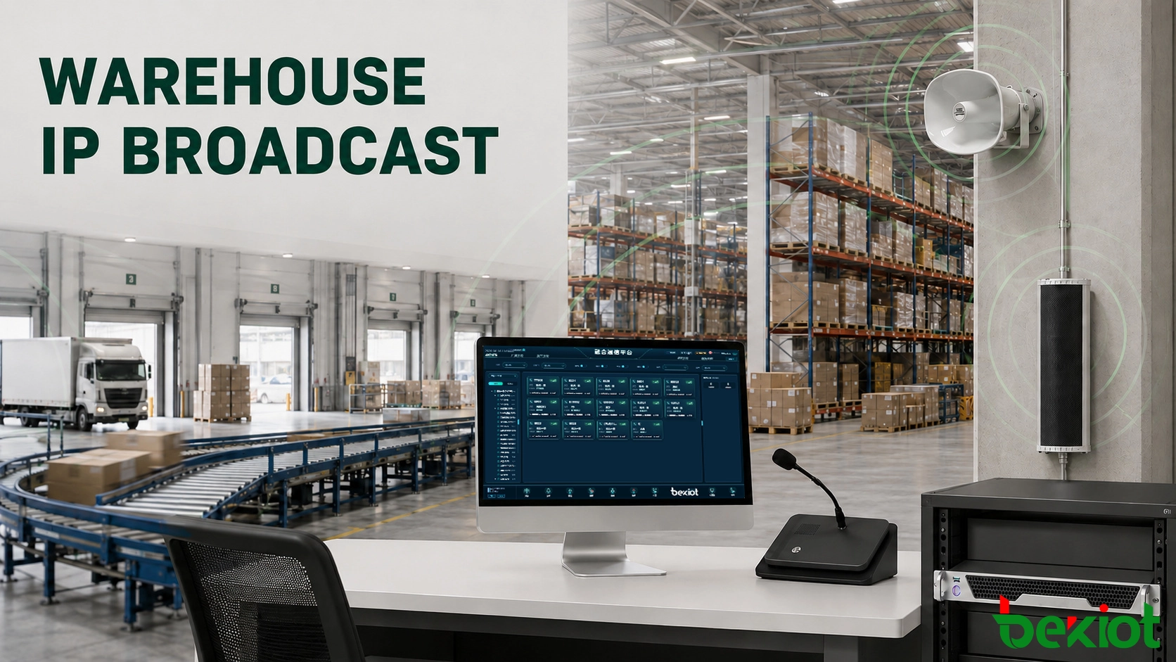 Wie verbessert ein IP-Broadcast-System die Kommunikation in Lagerhäusern und Logistikzentren?