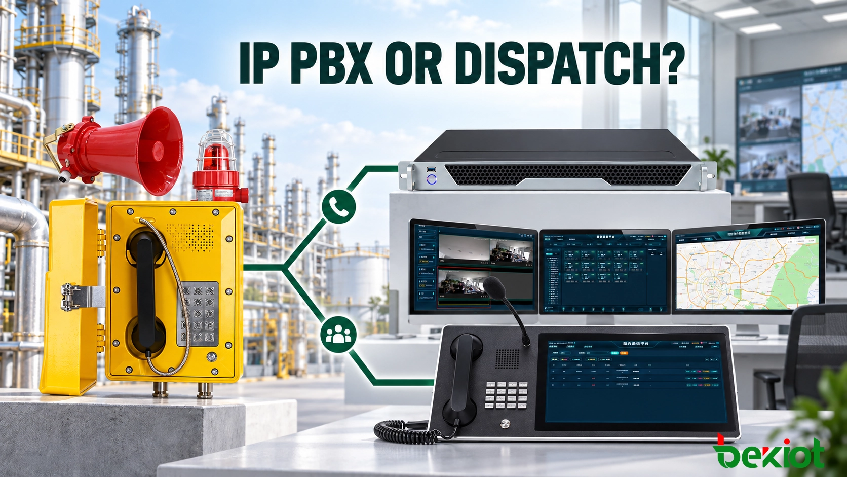 Sollten explosionsgeschützte Telefone an eine IP PBX oder ein Vermittlungssystem angeschlossen werden?