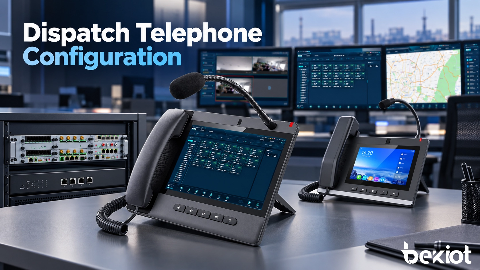 Wie sollte ein Einsatztelefon für den Betrieb in einer Leitstelle konfiguriert werden?
