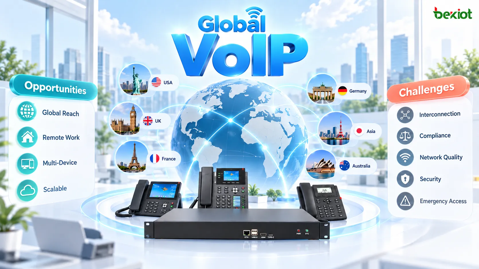 Expansión global: ¿qué puede facilitar VoIP a las empresas y cuáles son sus límites?