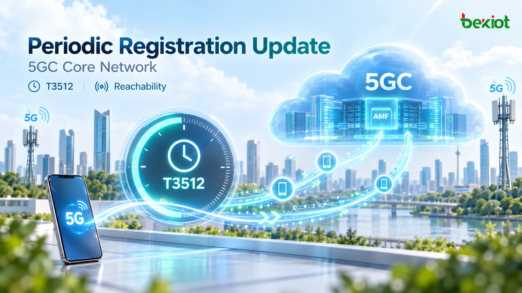 Ablauf des Periodic Registration Update im 5GC-Kernnetz