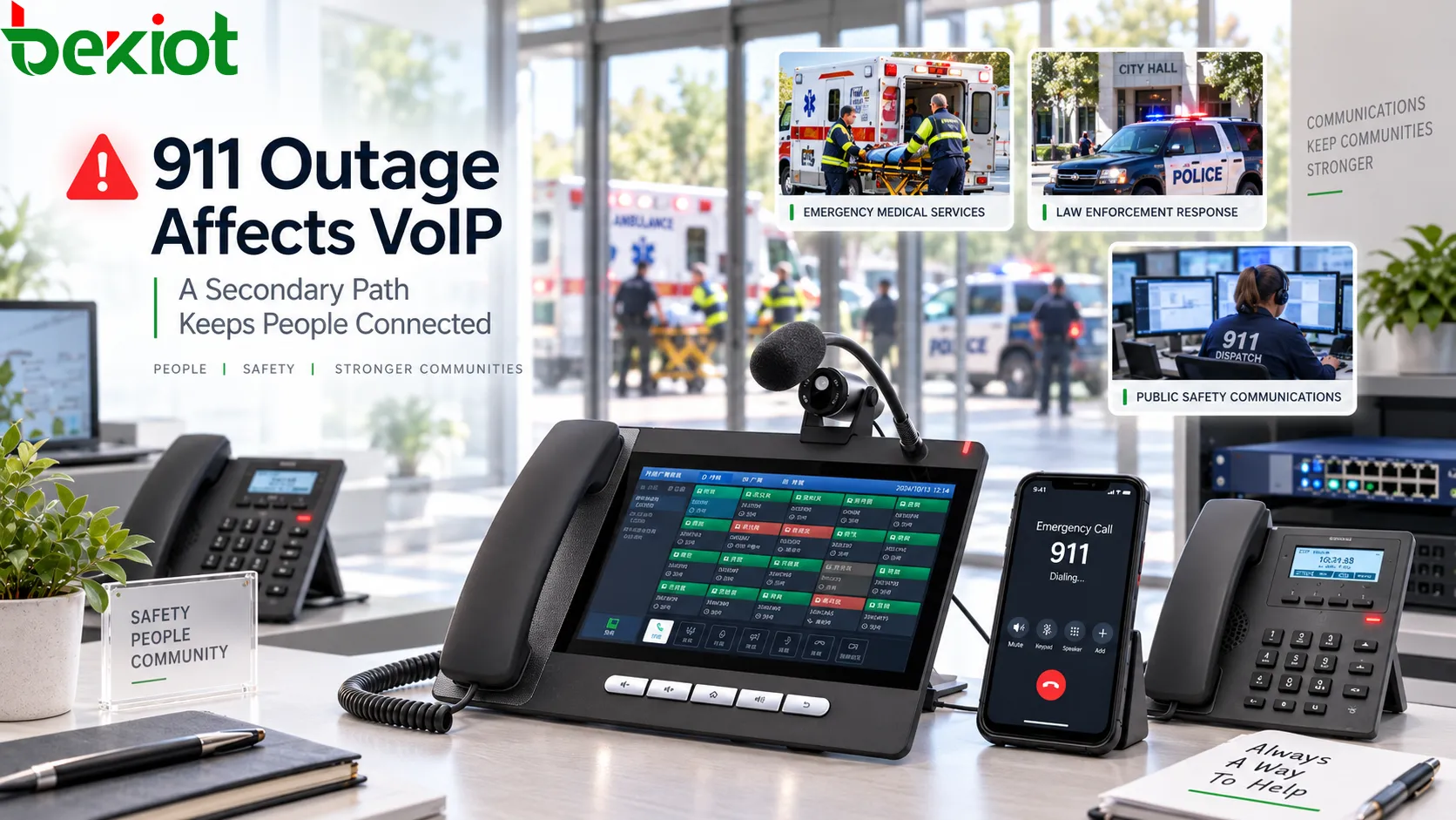 Zeitweise 911-Ausfälle beeinträchtigen VoIP: Warum Notrufe einen zweiten Pfad benötigen