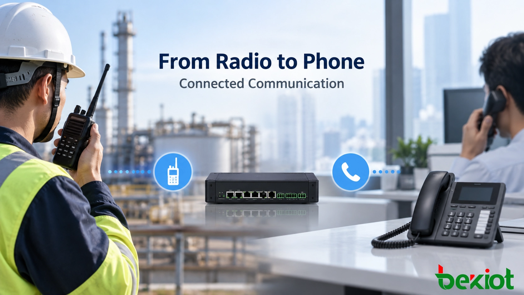 Wie kann ein Funkgerät eine Telefonnummer anrufen?