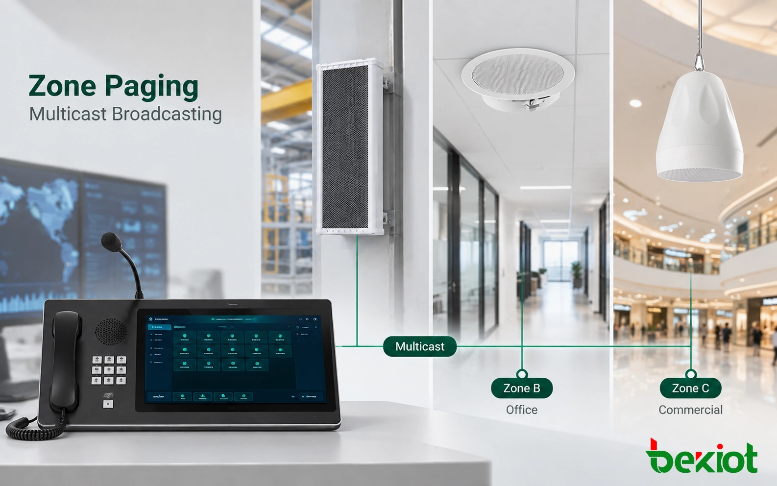 Zonen-Paging und Multicast-Broadcasting