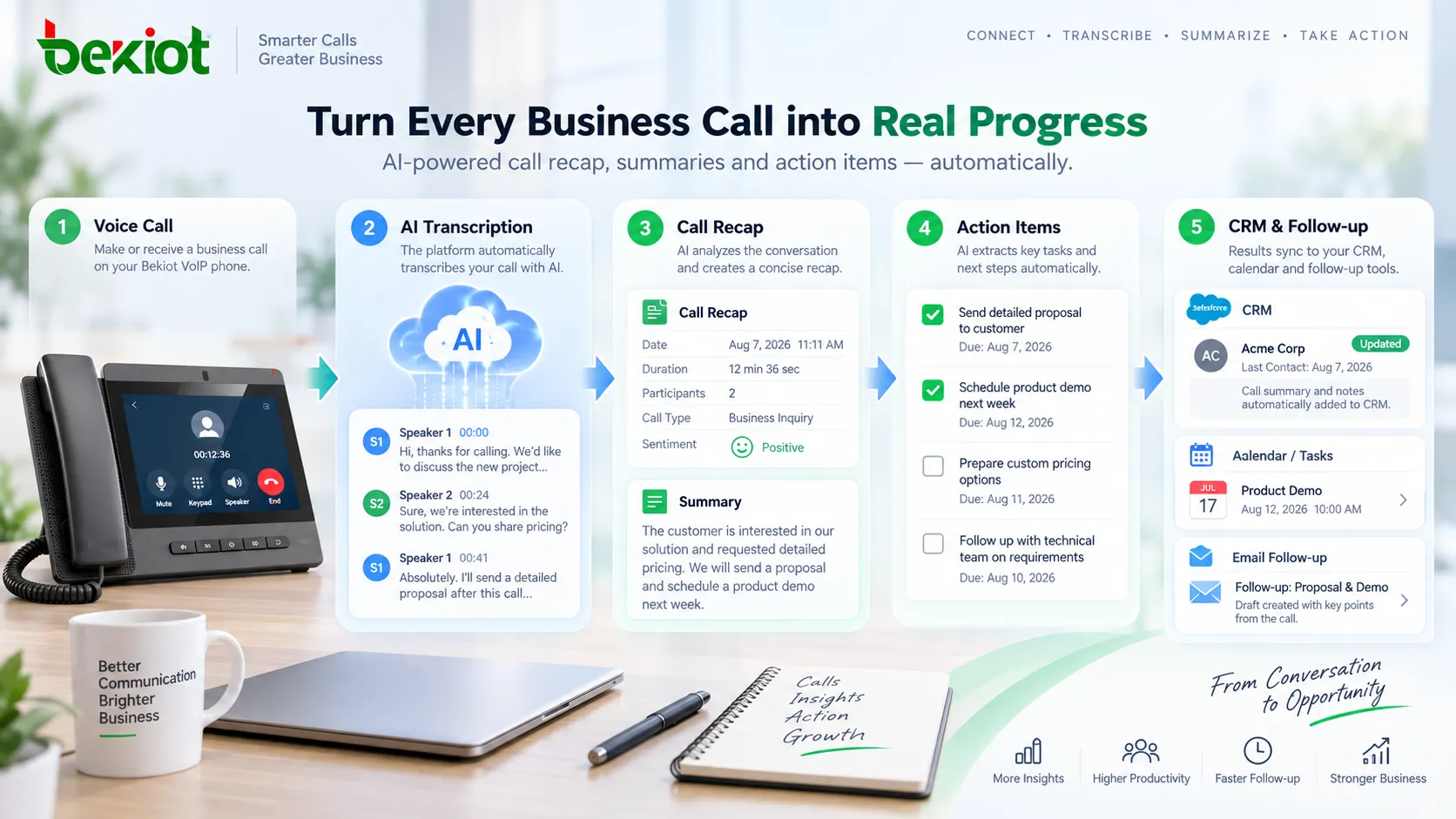 Business-VoIP-Auswahl 2026 mit Bewertung von Calling, AI Call Summary, Administrationsportalen, SIP-Endgeräten, CRM-Integration, Sicherheit und dem Migrationspfad von Unified Communications zu Contact Center