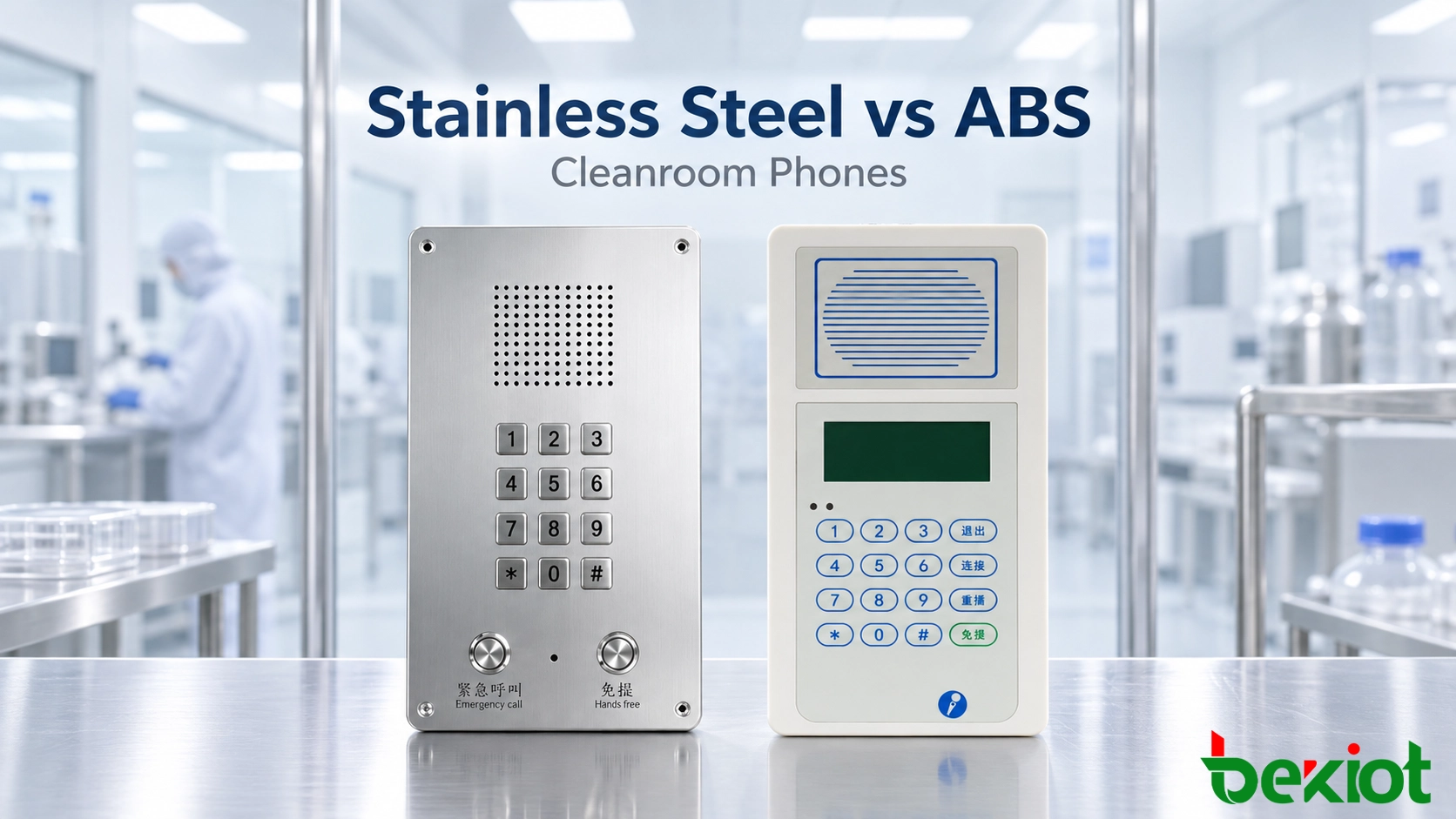 Edelstahl vs. ABS Reinraumtelefone: Welches Material ist besser für Ihre Einrichtung?