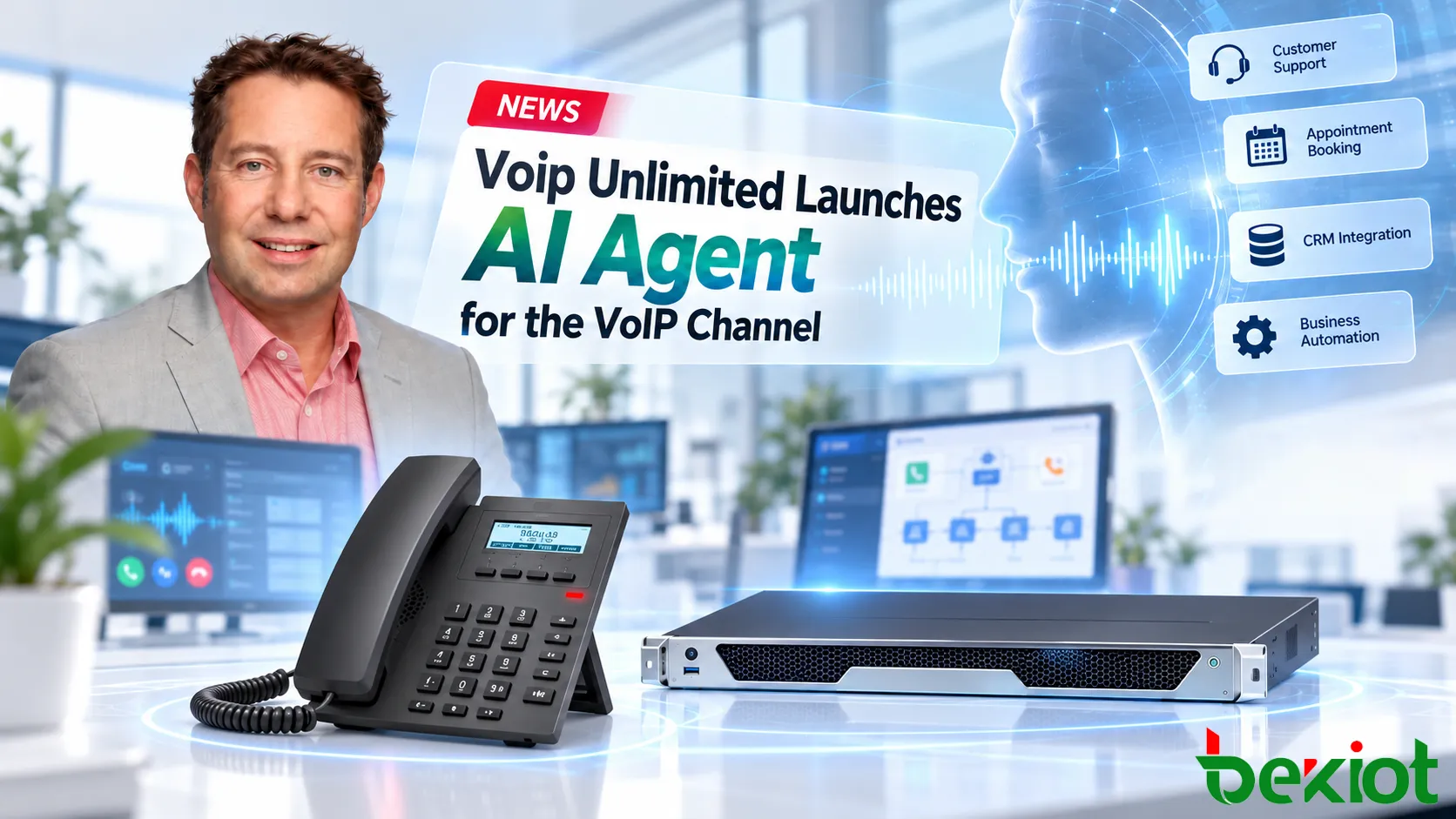 Voip Unlimited führt AI Agent ein: KI-Sprachdienste erreichen den VoIP-Vertriebskanal