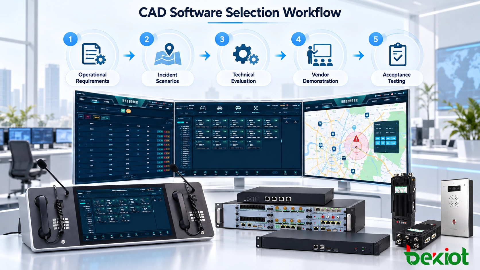 Auswahlprozess für CAD-Software mit Betriebsanforderungen, Einsatzszenarien, Bewertungskriterien und Abnahmetests des Anbieters